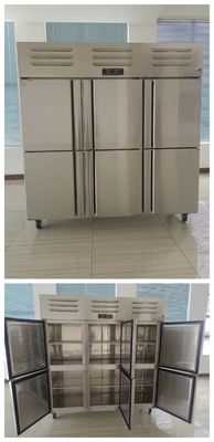 Good price Dual Compressor 6 Door Commercial Freezer Modern Design Convenient Operation online