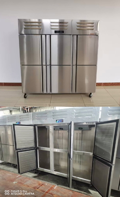 ราคาดี ห้องครัวอุตสาหกรรม 6 ประตู เครื่องเย็น ประหยัดพลังงาน CNC ระบบควบคุมอุณหภูมิ ออนไลน์