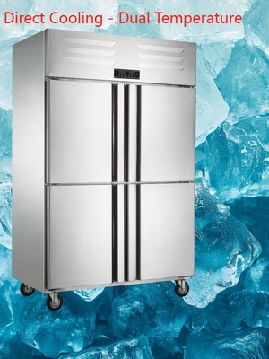Good price 1300L Commercial Kitchen Freezer Dual Temperature Refrigerator Freezer Rustproof online