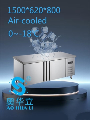 Hygienic 2 Door Commercial Freezer Temperature Control High Stability