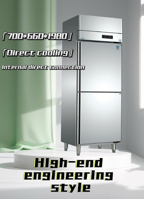 Good price High End 2 Door Commercial Freezer Internal Connection Restaurant Refrigerator Freezer online