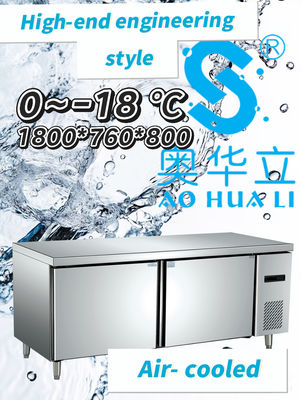 İyi bir fiyat. 450L 2 Kapılı Ticari Dondurucu Bar Ticari Paslanmaz Çelik Dondurucu Dondurucu çevrimiçi