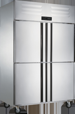 Frigorifero da cucina commerciale a quattro porte raffreddato ad aria Frigorifero ad alta efficienza