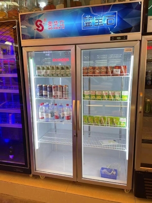 Good price Precise Control Glass Door Merchandiser Refrigerator 667L Stable Operation online