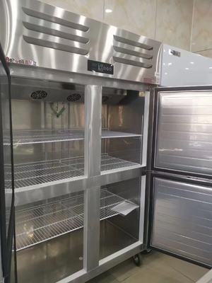 Controllo preciso Congelatore da cucina commerciale Risparmio energetico Congelatore raffreddato ad aria 1000L