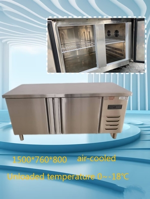 Good price Easy Cleanup Commercial Restaurant Freezer 330L Double Door Undercounter Freezer online