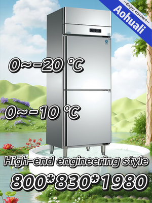 Good price High End Compact Two Door Commercial Freezer Adjustable Safety Operation online