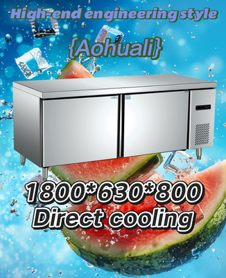 Harga yang bagus Isolasi Panas 2 Pintu Freezer Komersial Erosi tahan Industri dapur Freezer on line