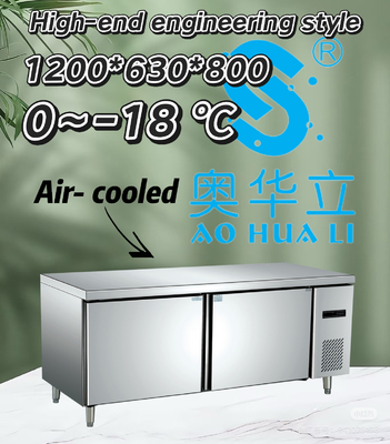 Good price Thermal Insulation 2 Door Commercial Freezer Eco Friendly Commercial Kitchen Fridge Freezer online