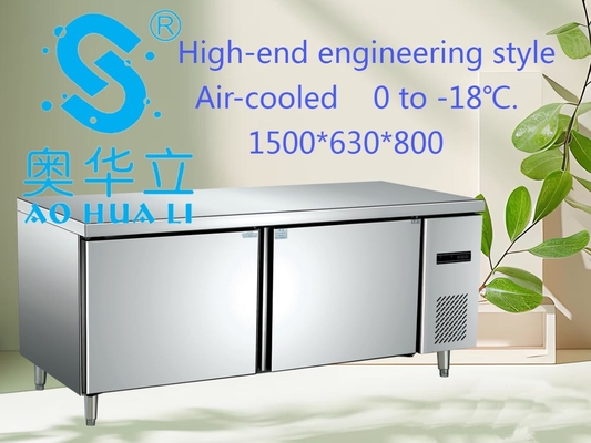Good price Space Saving 2 Door Commercial Freezer High Efficiency Commercial Kitchen Refrigerator Freezer online
