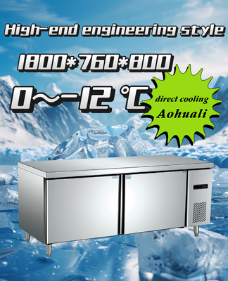 Harga yang bagus 450L Restaurant Undercounter Freezer Multifungsi Untuk Seafood Dan Sayuran on line