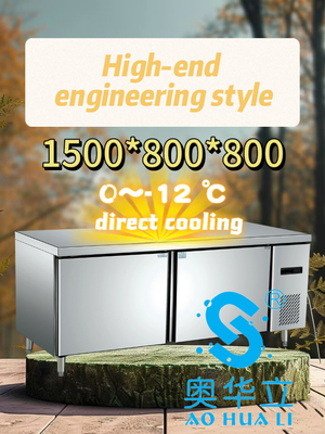 Good price Anti Corrosion 2 Door Chiller Freezer Stable Operation Energy Saving online